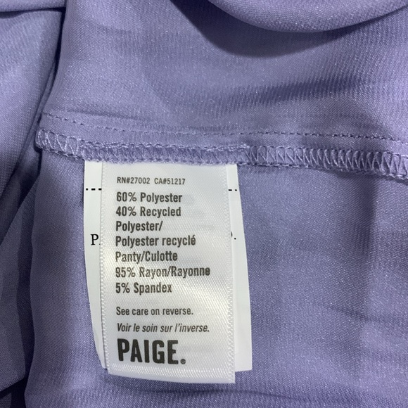 NWOT Paige V-back Thong Bodysuit Ruffled Cap Sleeve in Periwinkle Size XL - Picture 10 of 12